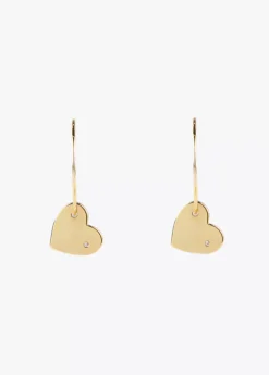 Pendientes aro con corazón