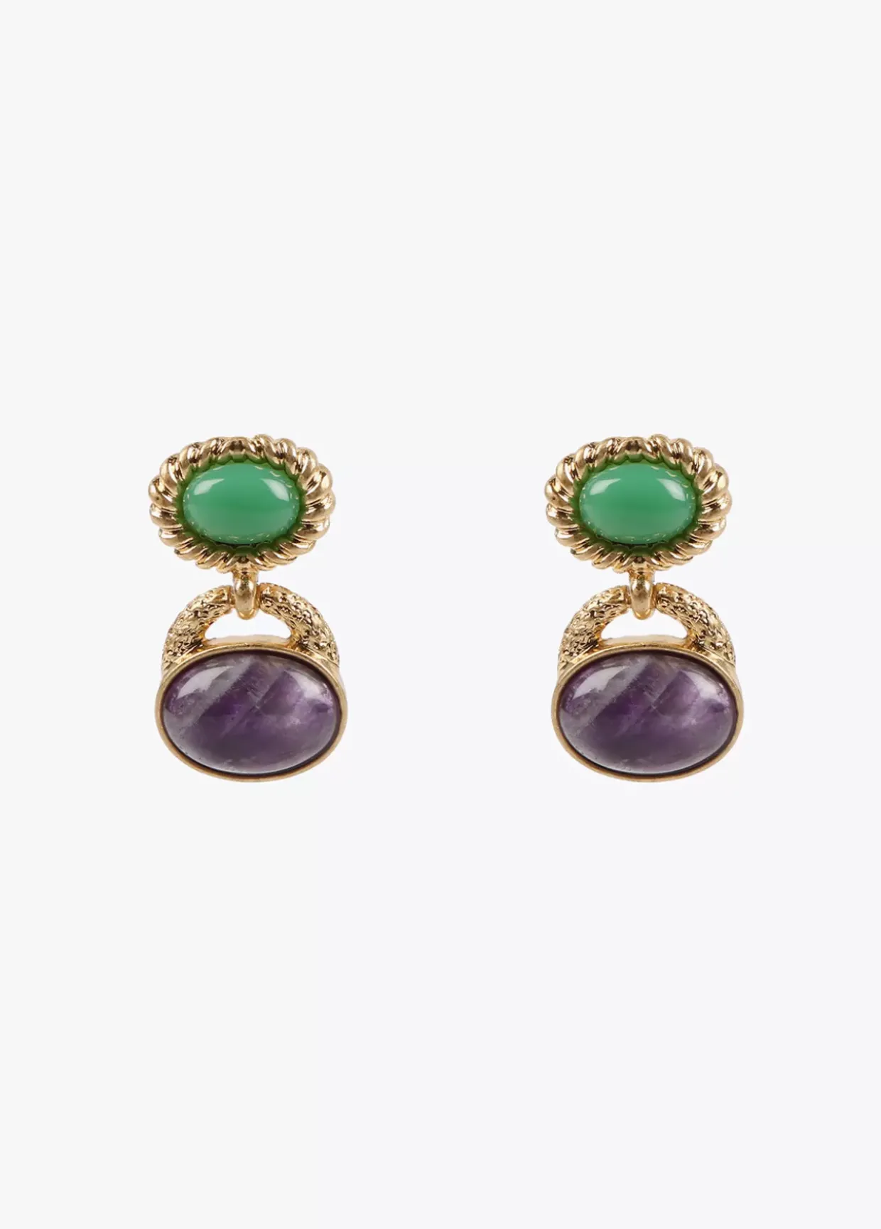 Pendientes bicolor