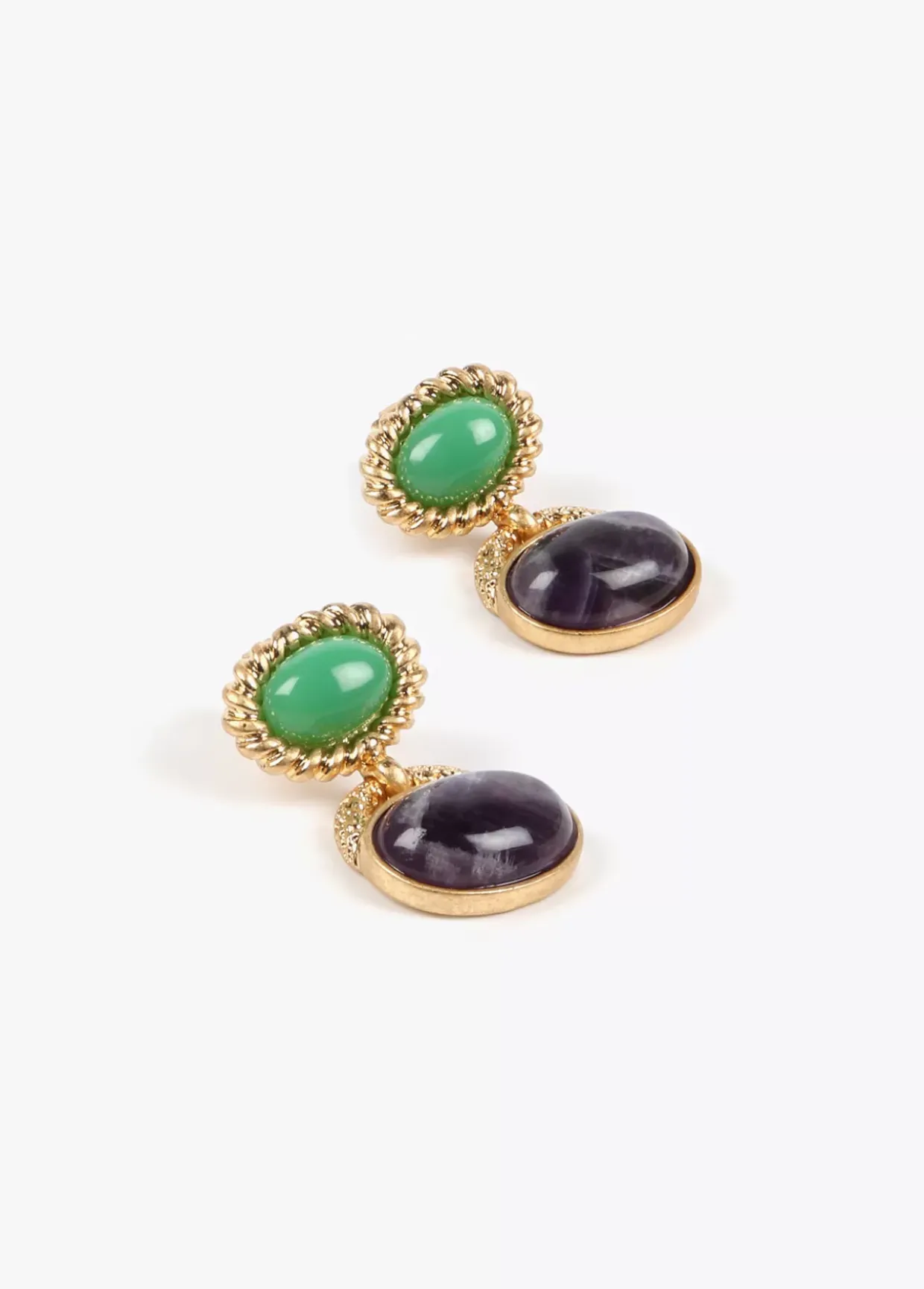 Pendientes bicolor