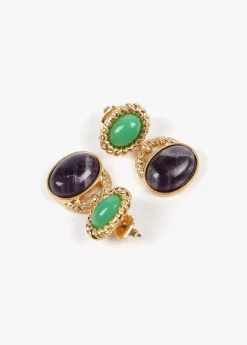 Pendientes bicolor
