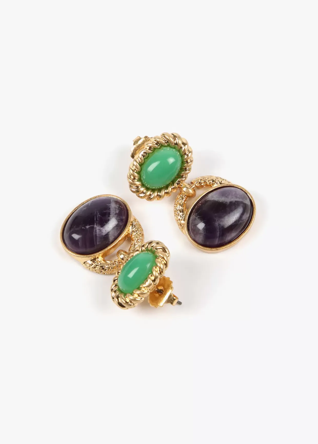 Pendientes bicolor