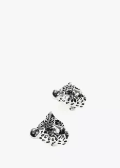 Pendientes cara leopardo