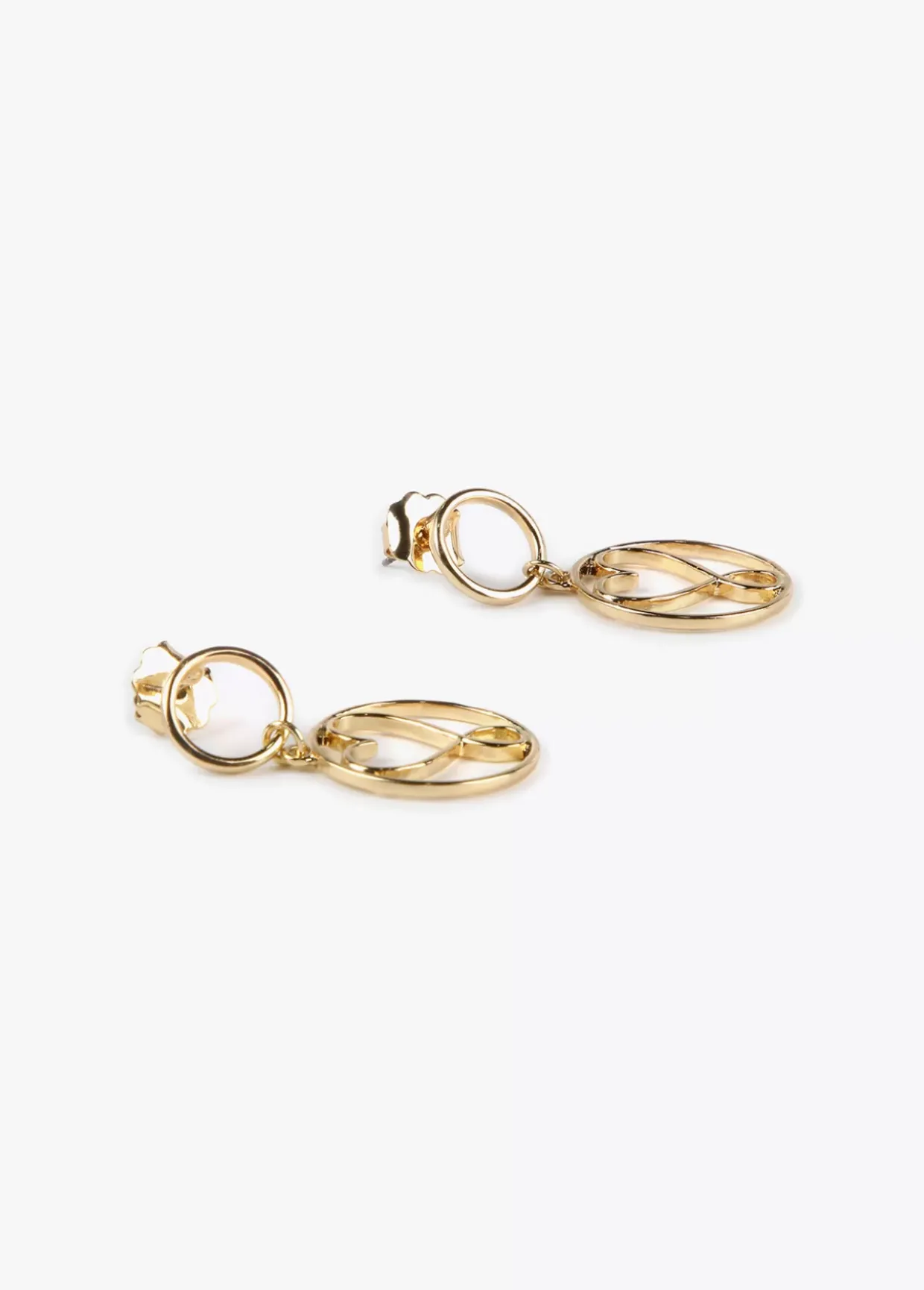 Pendientes circulo y corazón infinito