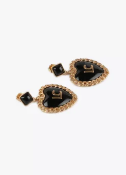 Pendientes corazón encadenado