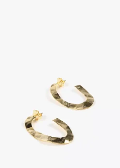 Pendientes dorados de aro