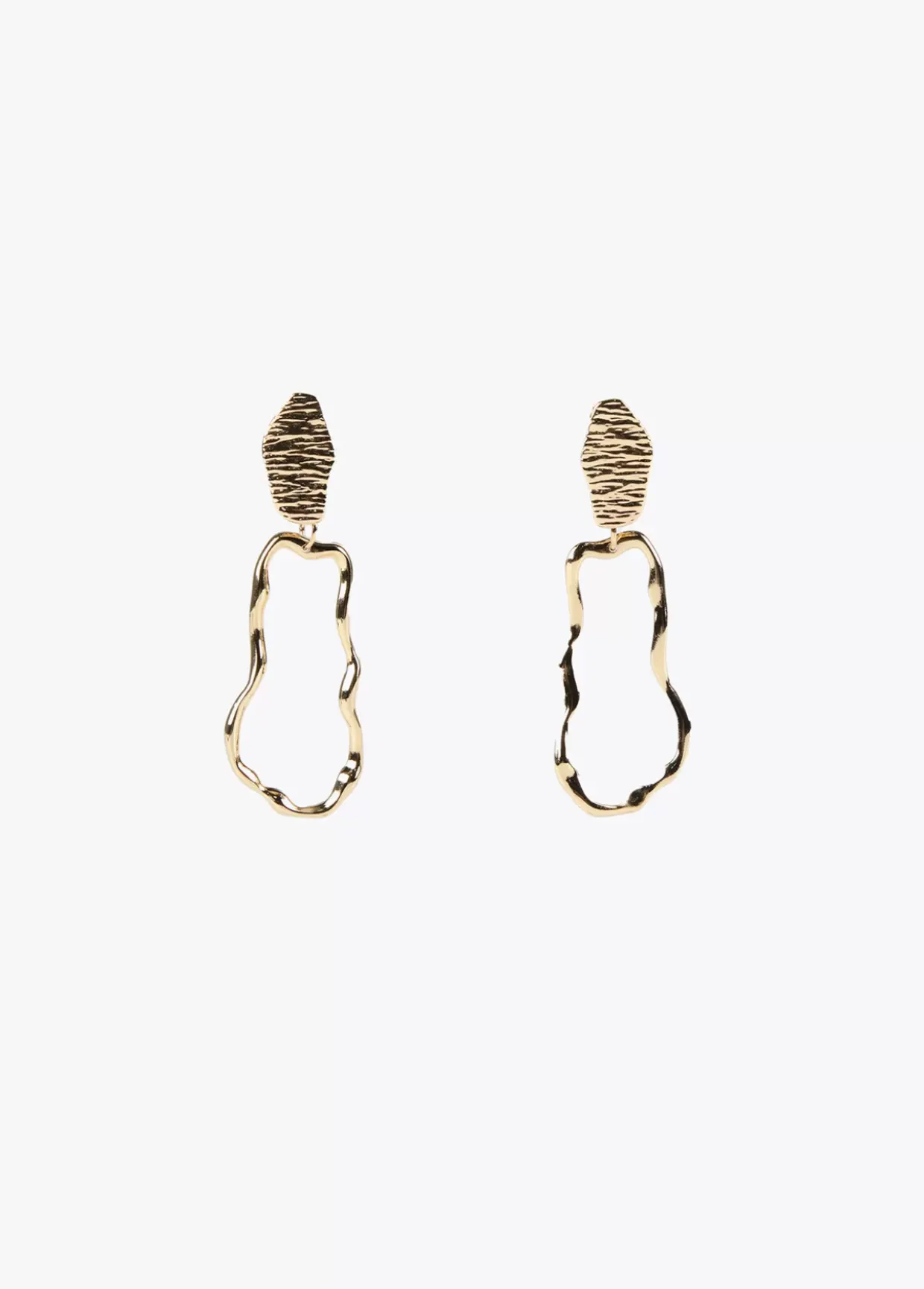 Pendientes dorados multiforma