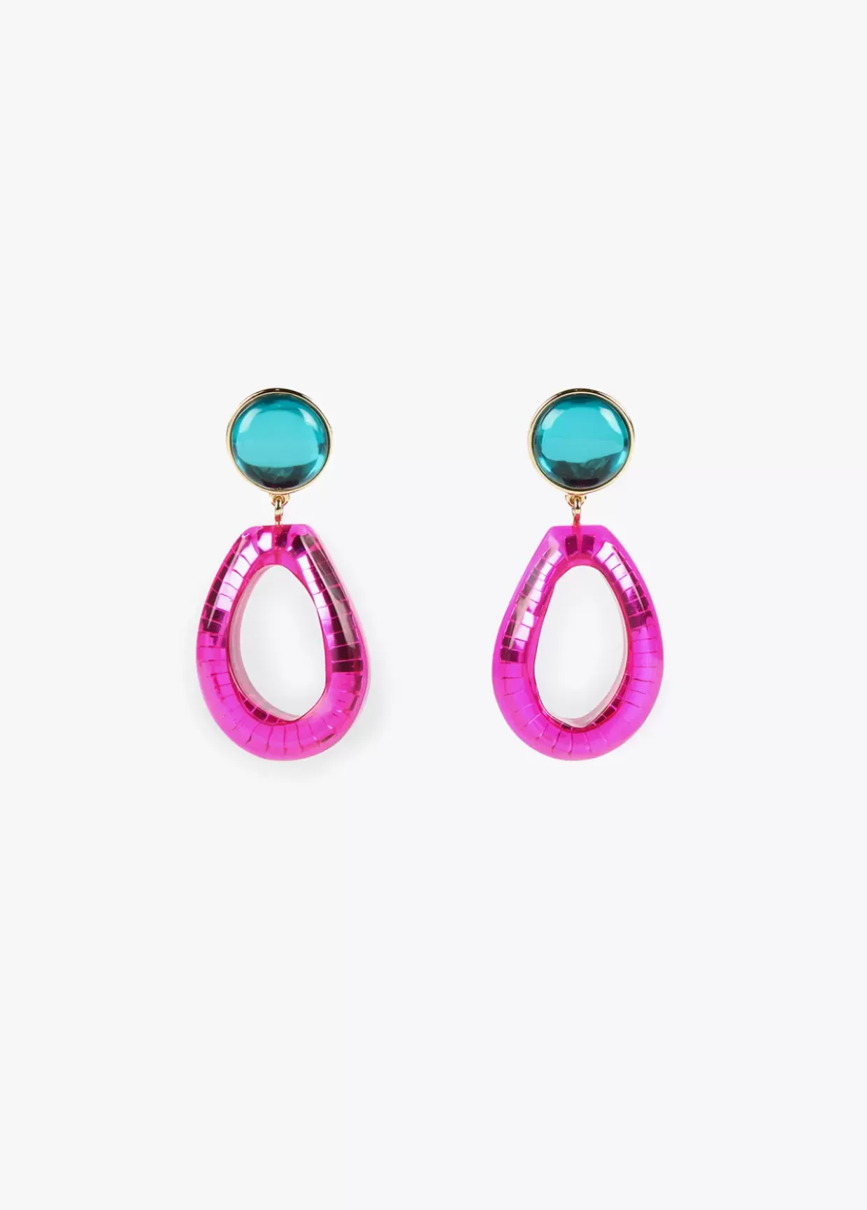 Pendientes dos piezas de colores