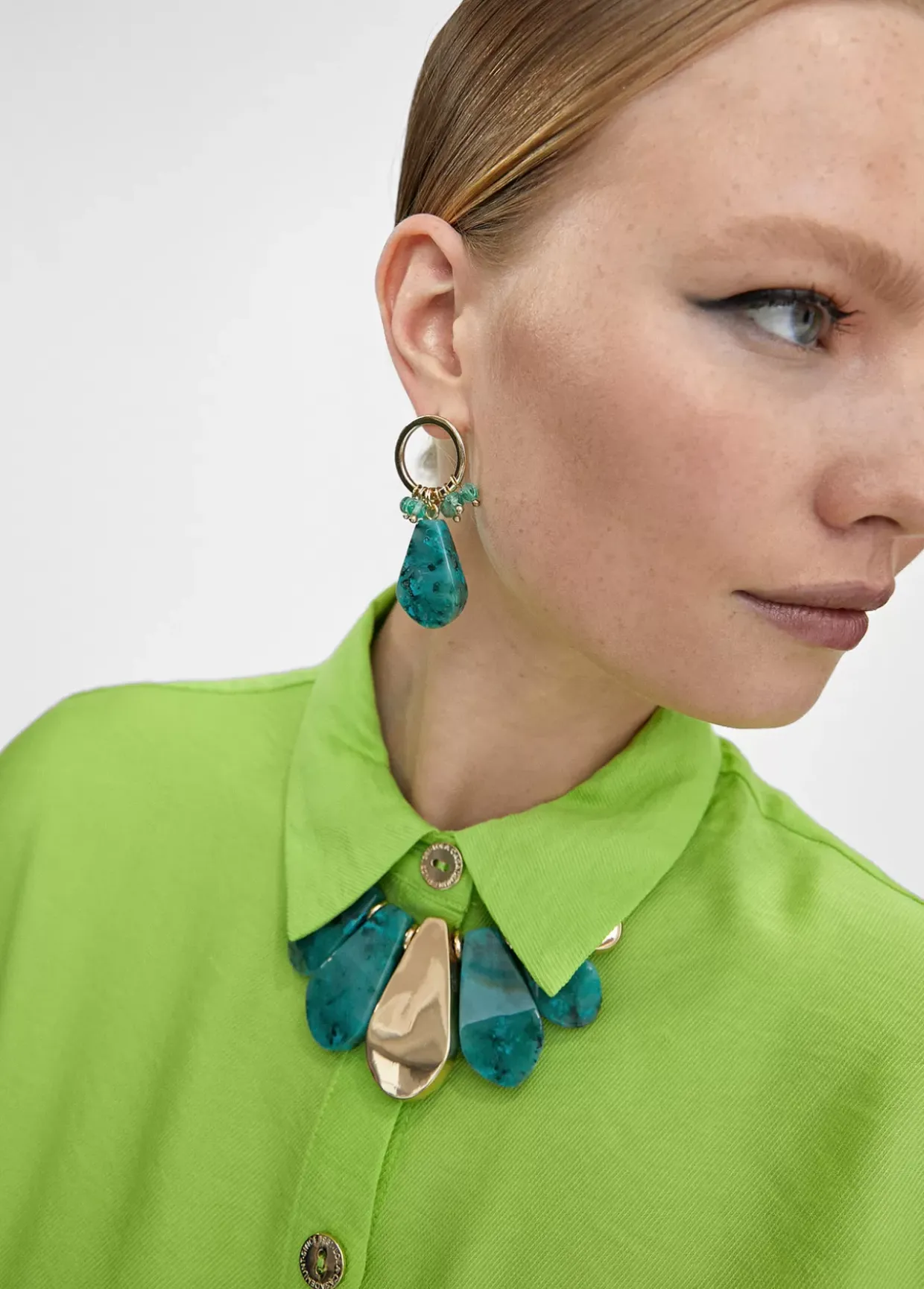 Pendientes turquesa