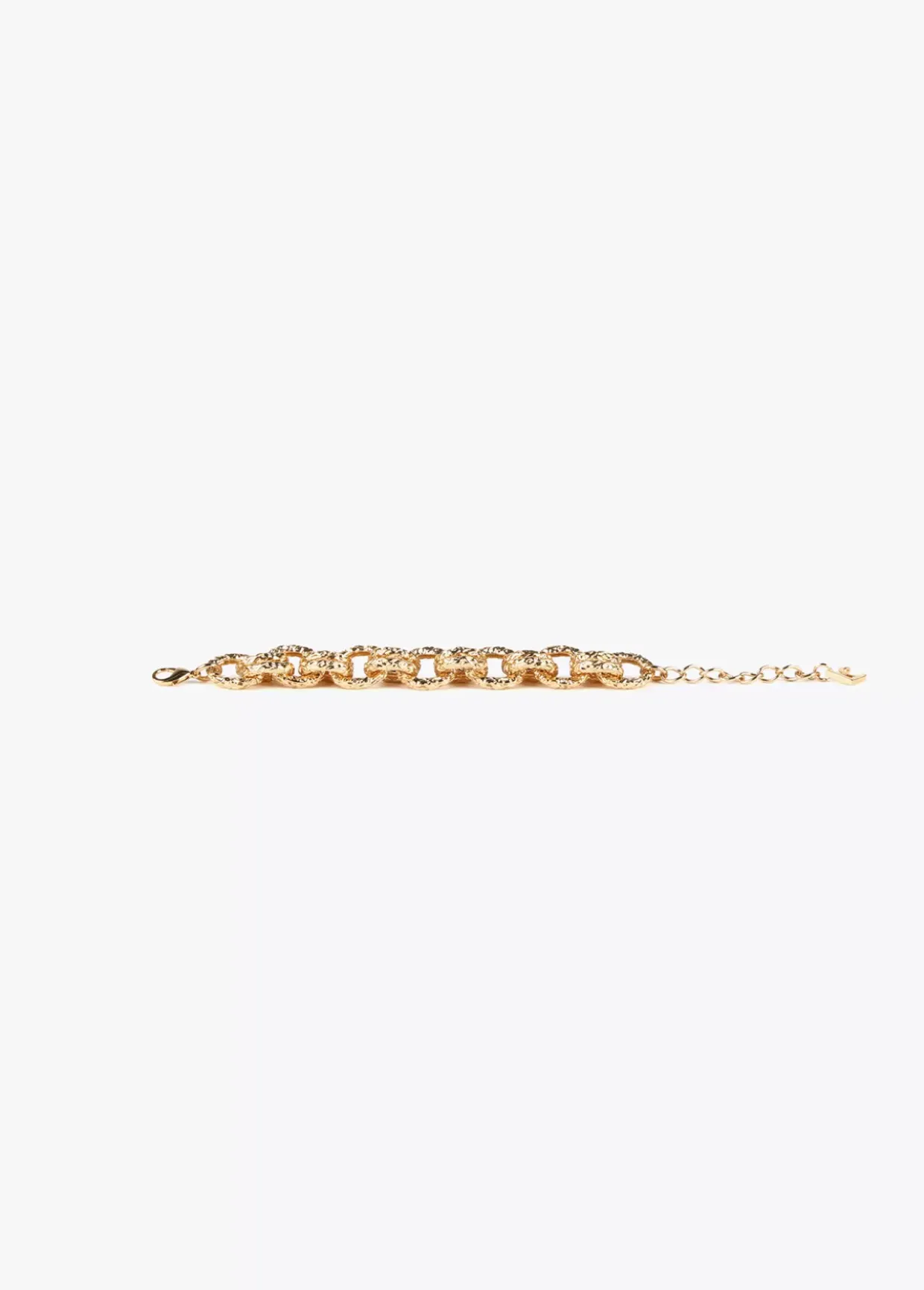 Pulsera de cadena dorada