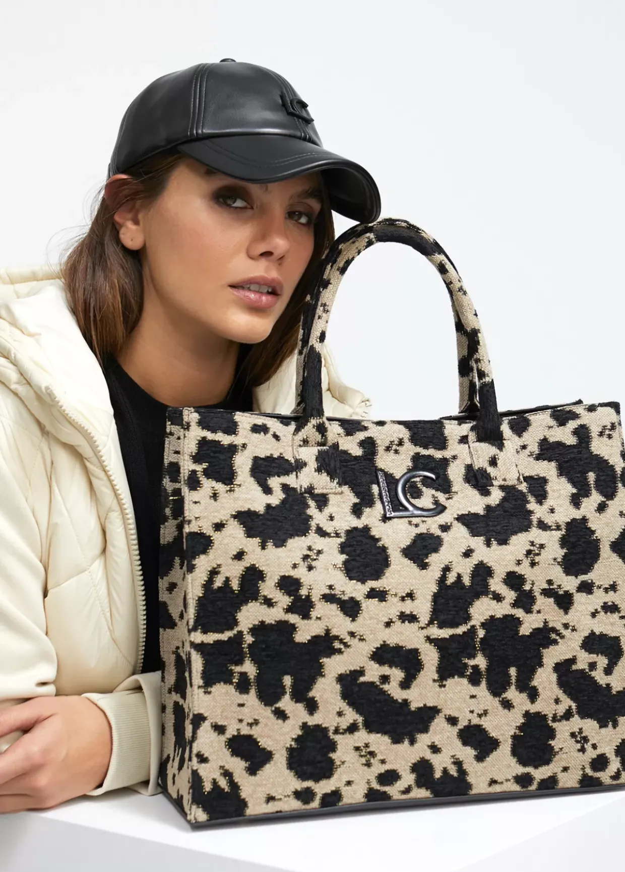 Shopper tejido animal