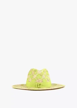 Sombrero trenzado bicolor