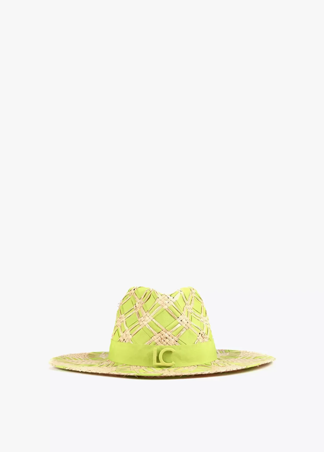 Sombrero trenzado bicolor