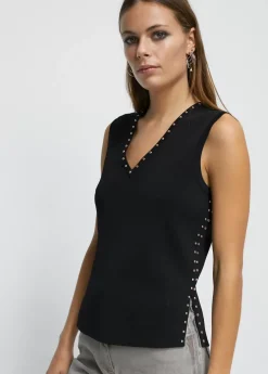 Top de punto tachas