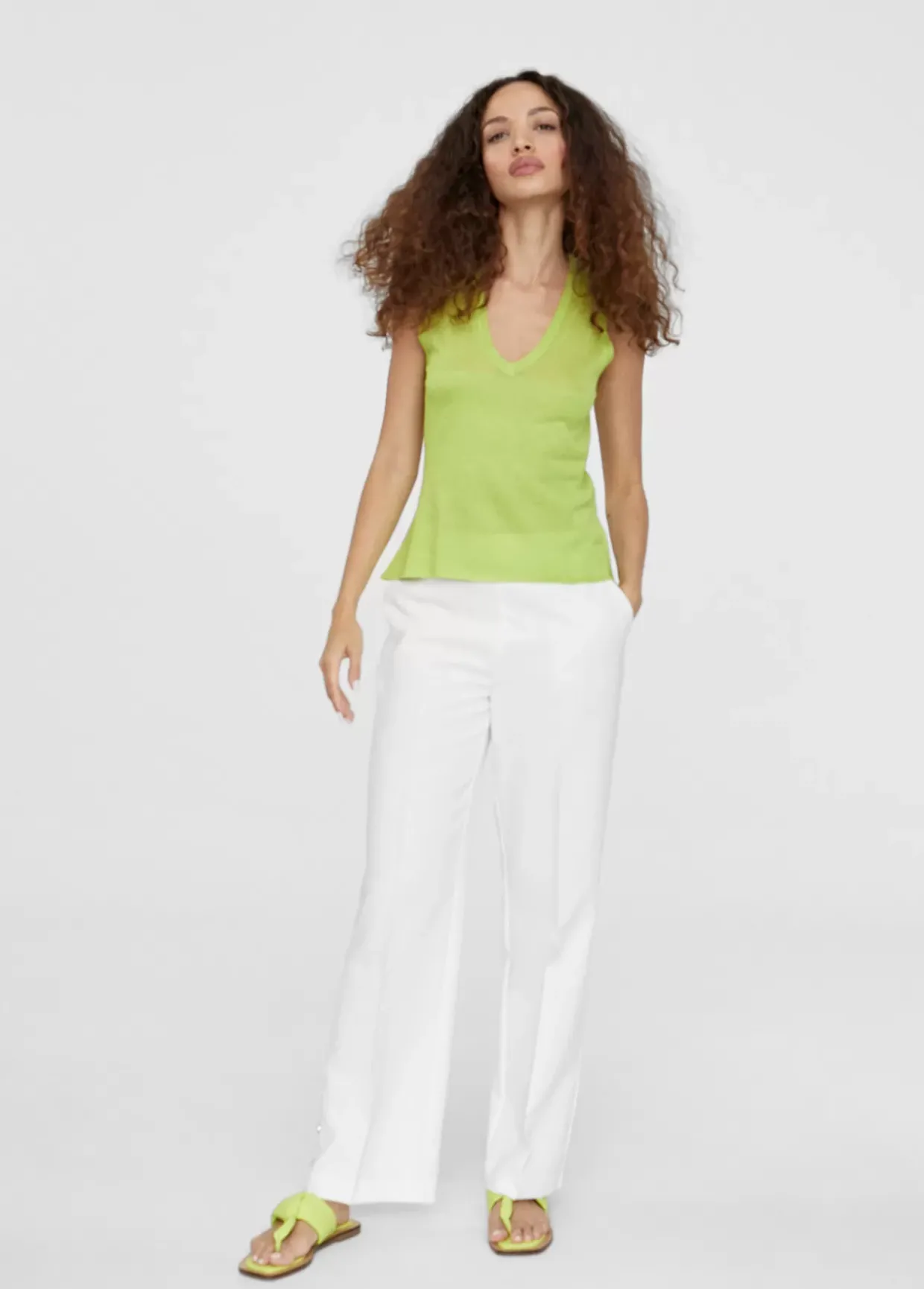 Top punto color liso