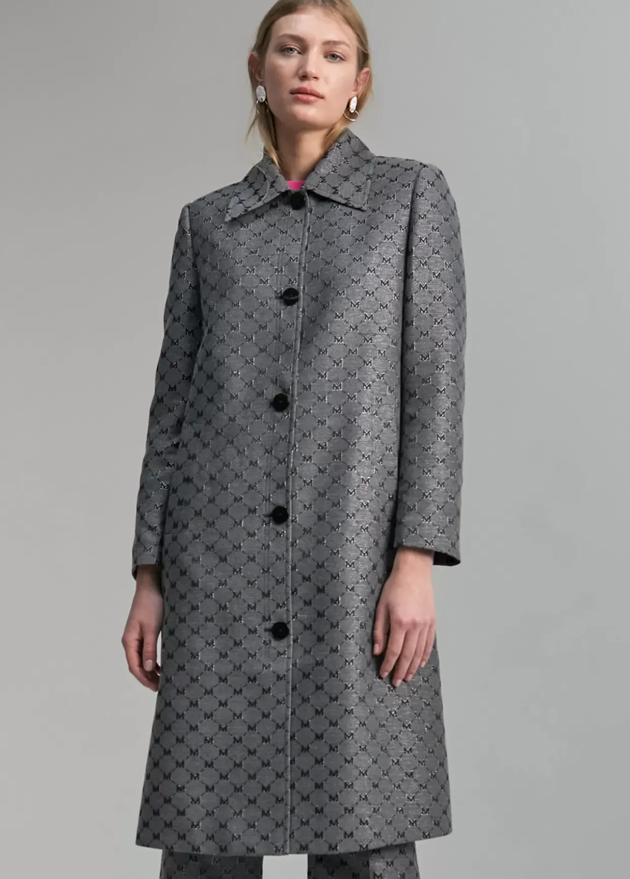 Trench monograma lúrex