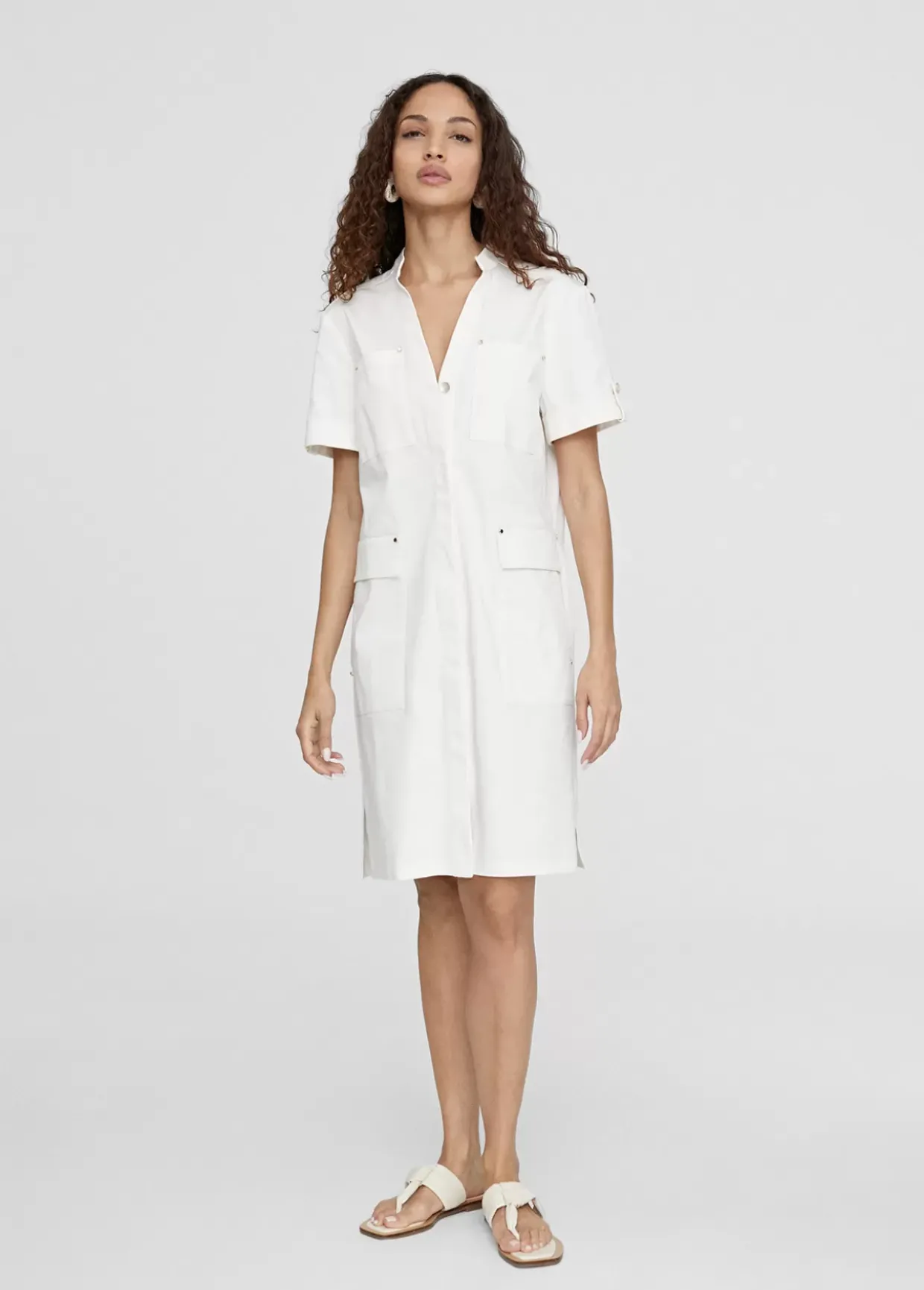 Vestido corto tipo cargo