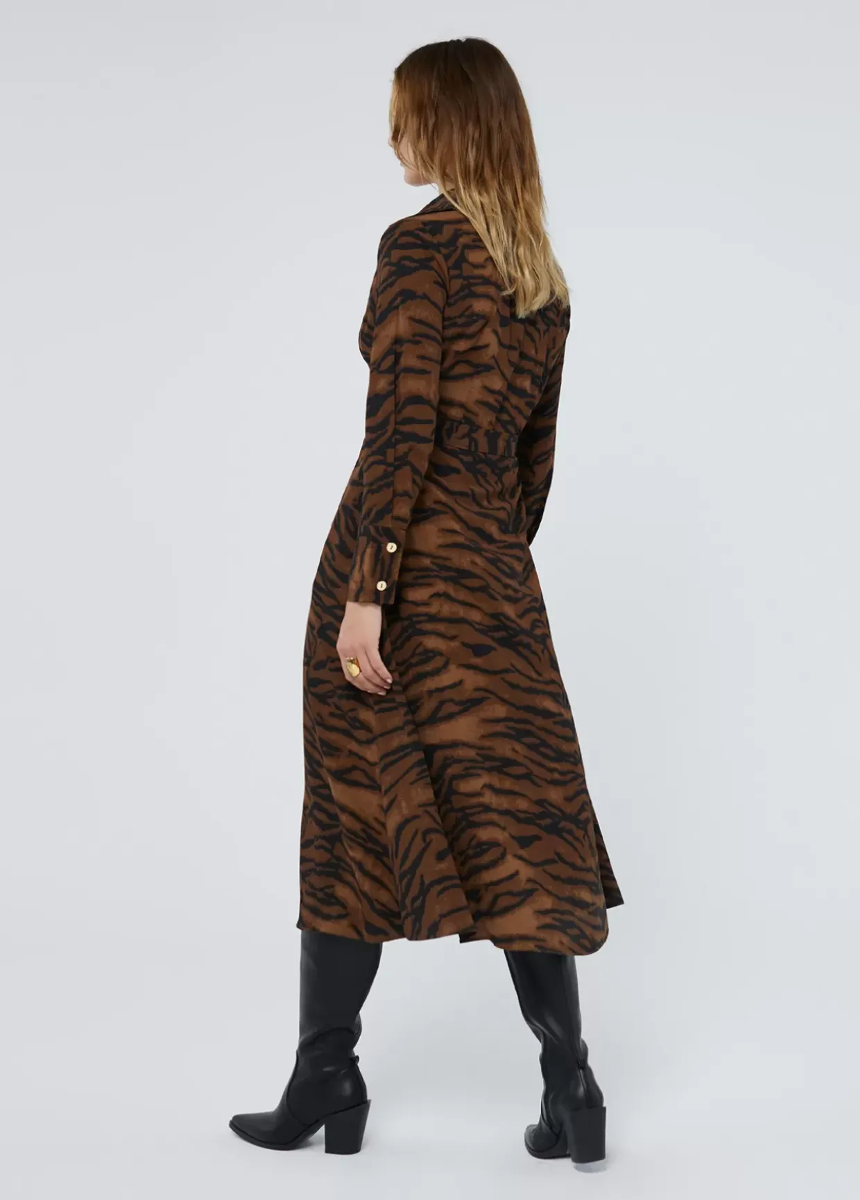 Vestido estampado animal print