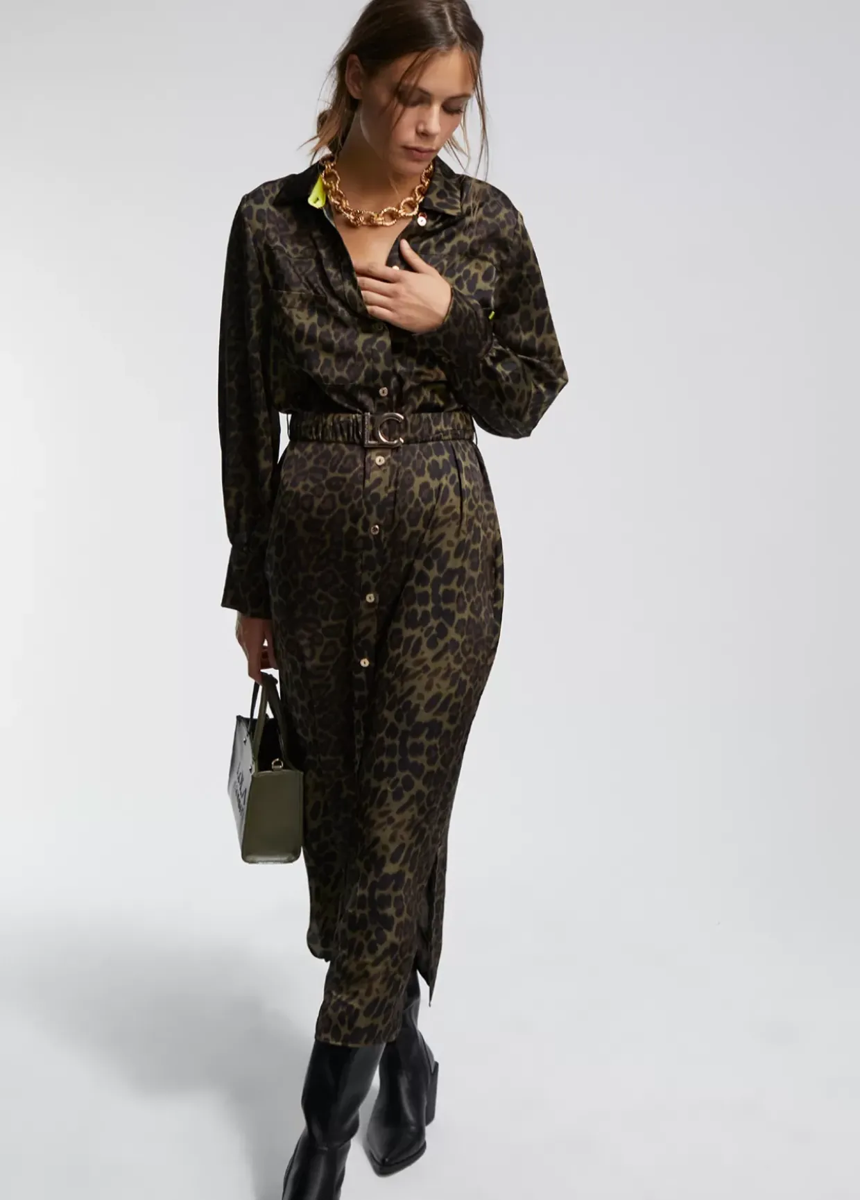 Vestido estampado animal print