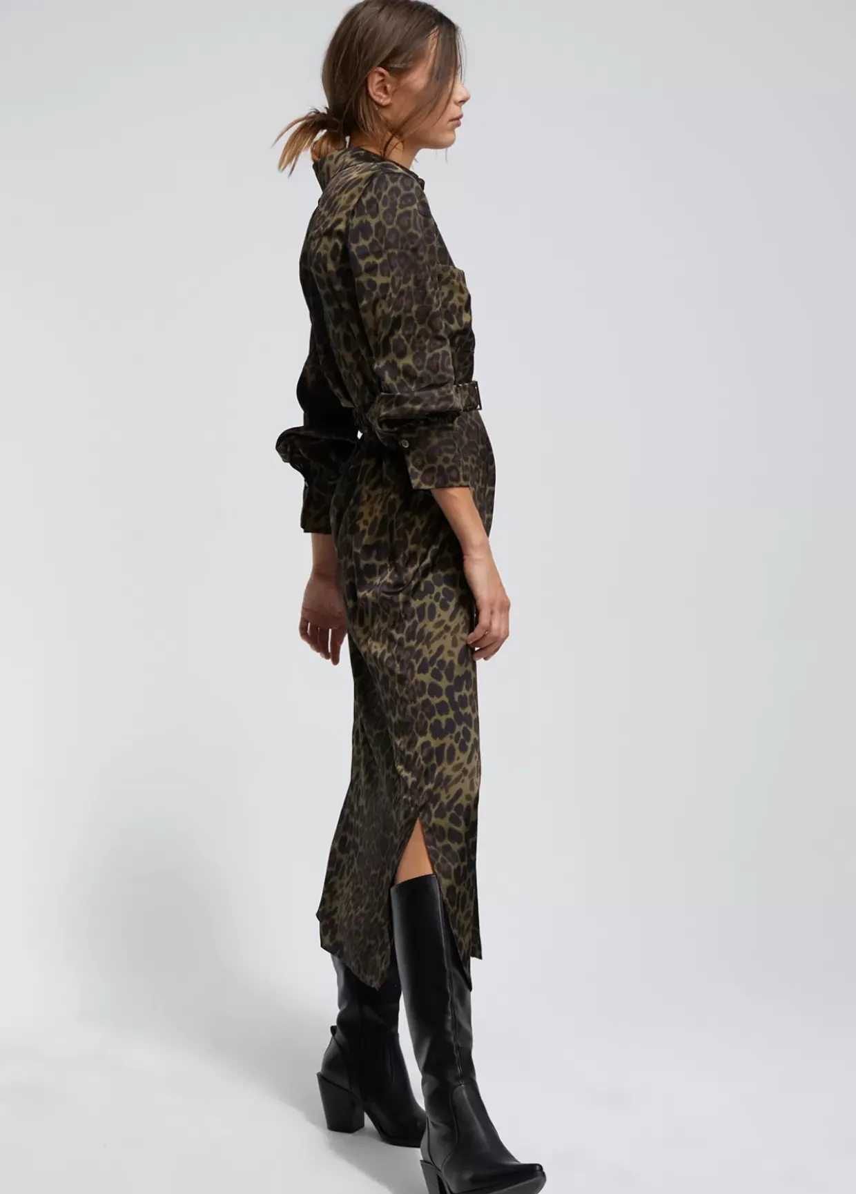 Vestido estampado animal print