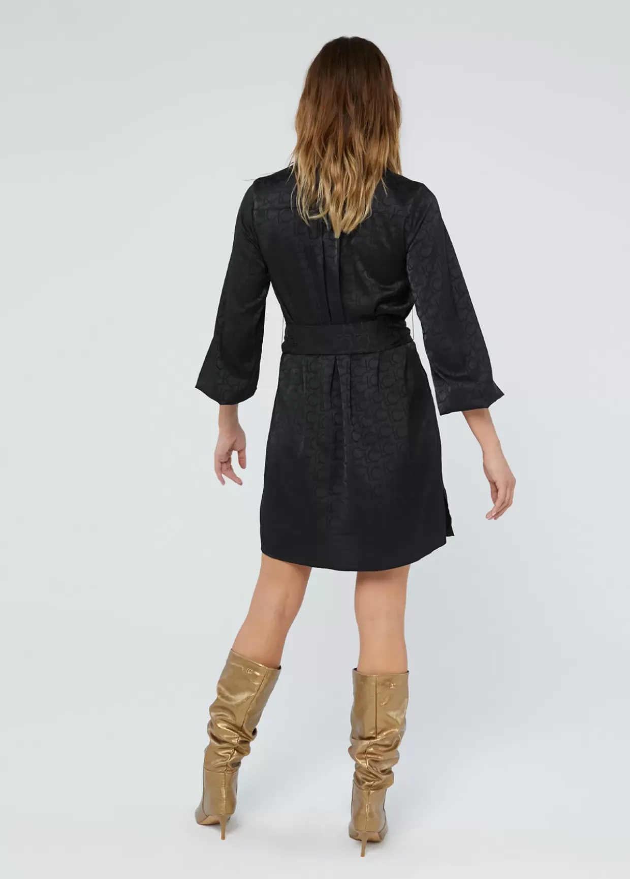 Vestido estampado logo