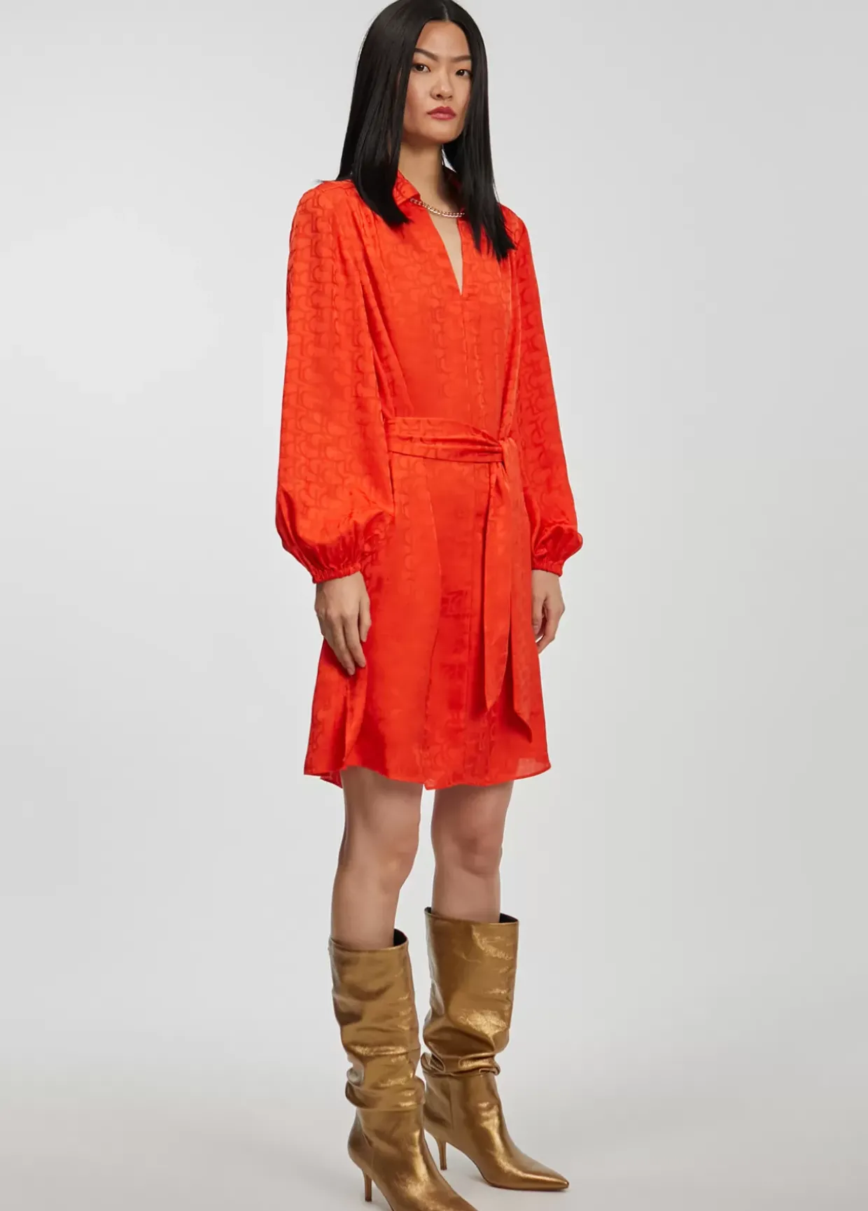 Vestido estampado logo