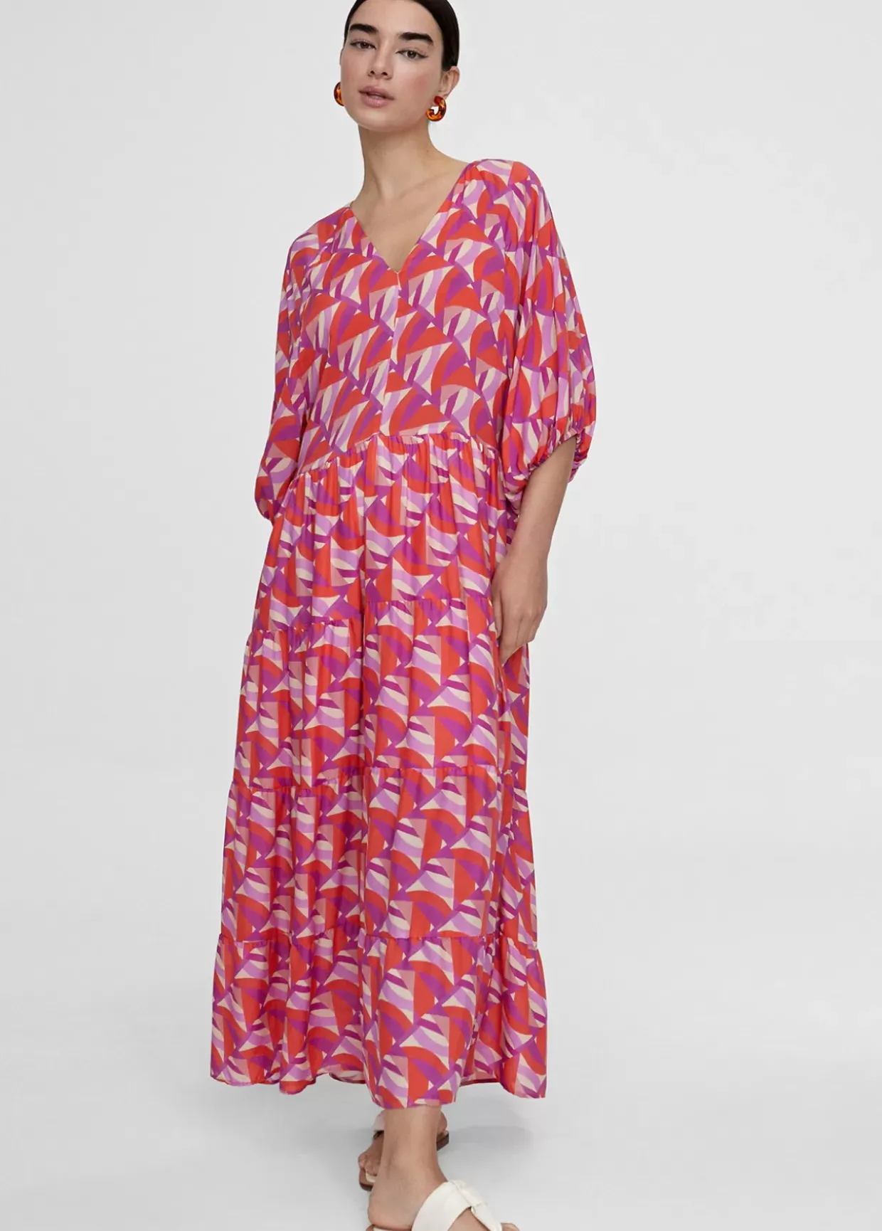 Vestido estampado multicolor
