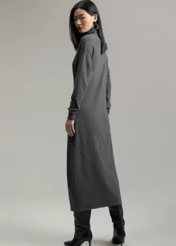 Vestido midi de punto