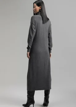 Vestido midi de punto