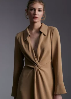 Vestido midi nudo