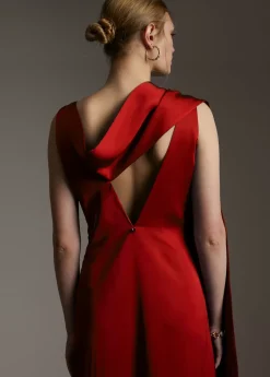 Vestido midi satén