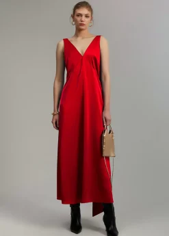 Vestido midi satén