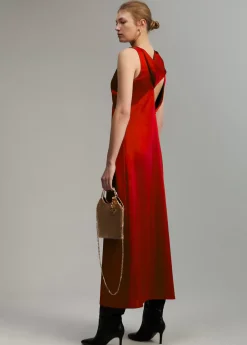 Vestido midi satén