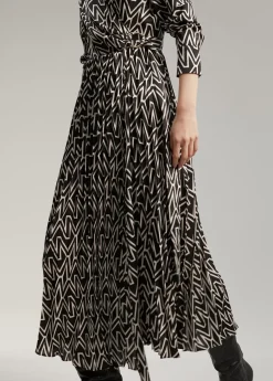 Vestido monograma bicolor