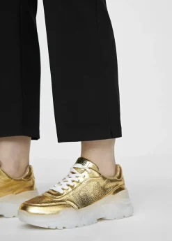 Zapatillas tipo sneakers metalizadas