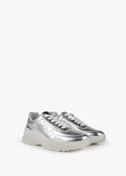 Zapatillas tipo sneakers metalizadas