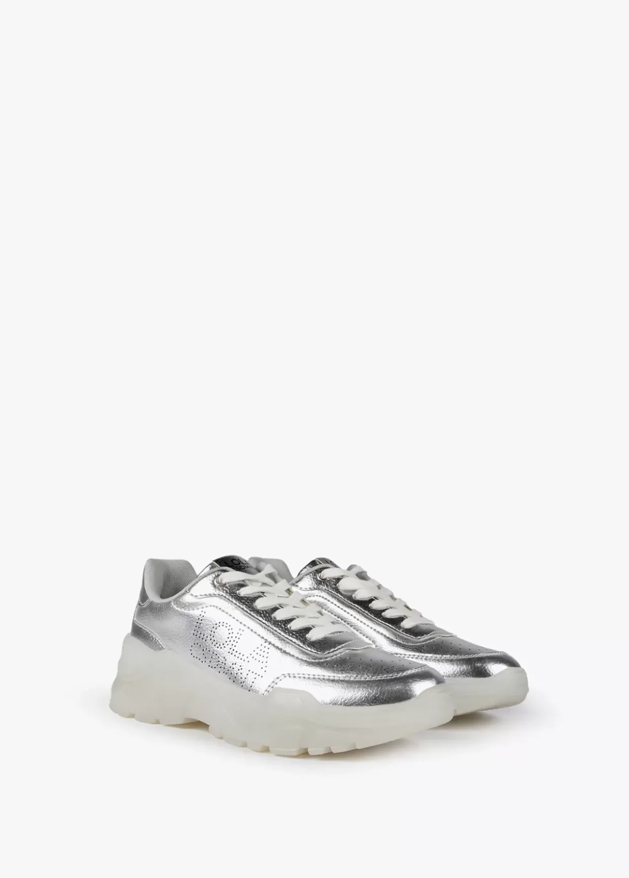 Zapatillas tipo sneakers metalizadas