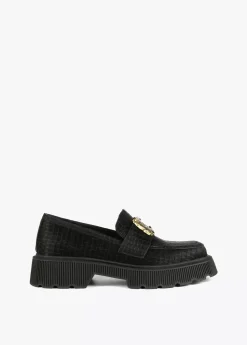 Zapato mocasín negro