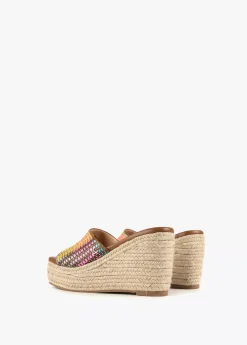 Zueco plataforma multicolor